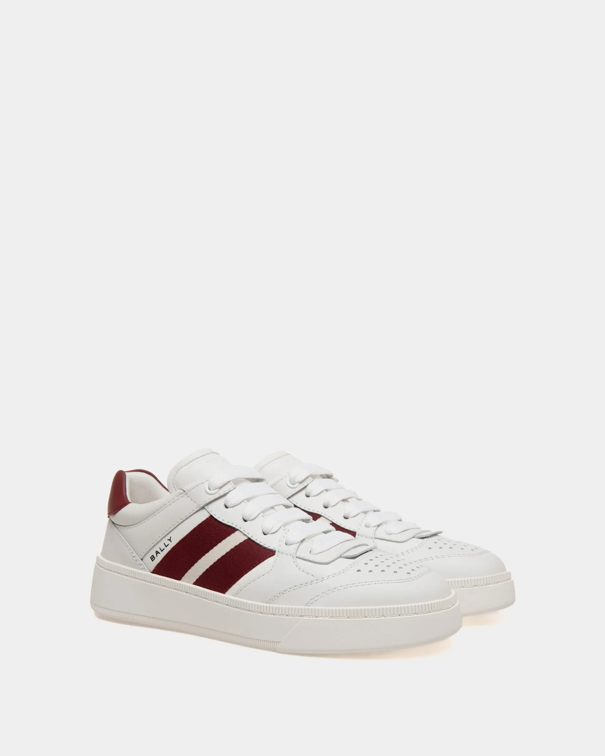 Raise Sneaker Aus Weißem Leder