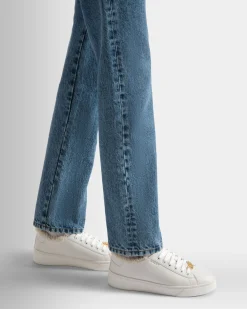 Raise Sneaker Aus Weißem Leder