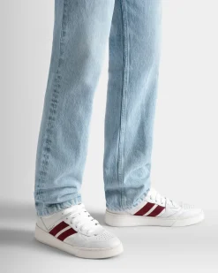 Raise Sneaker Aus Weißem Leder
