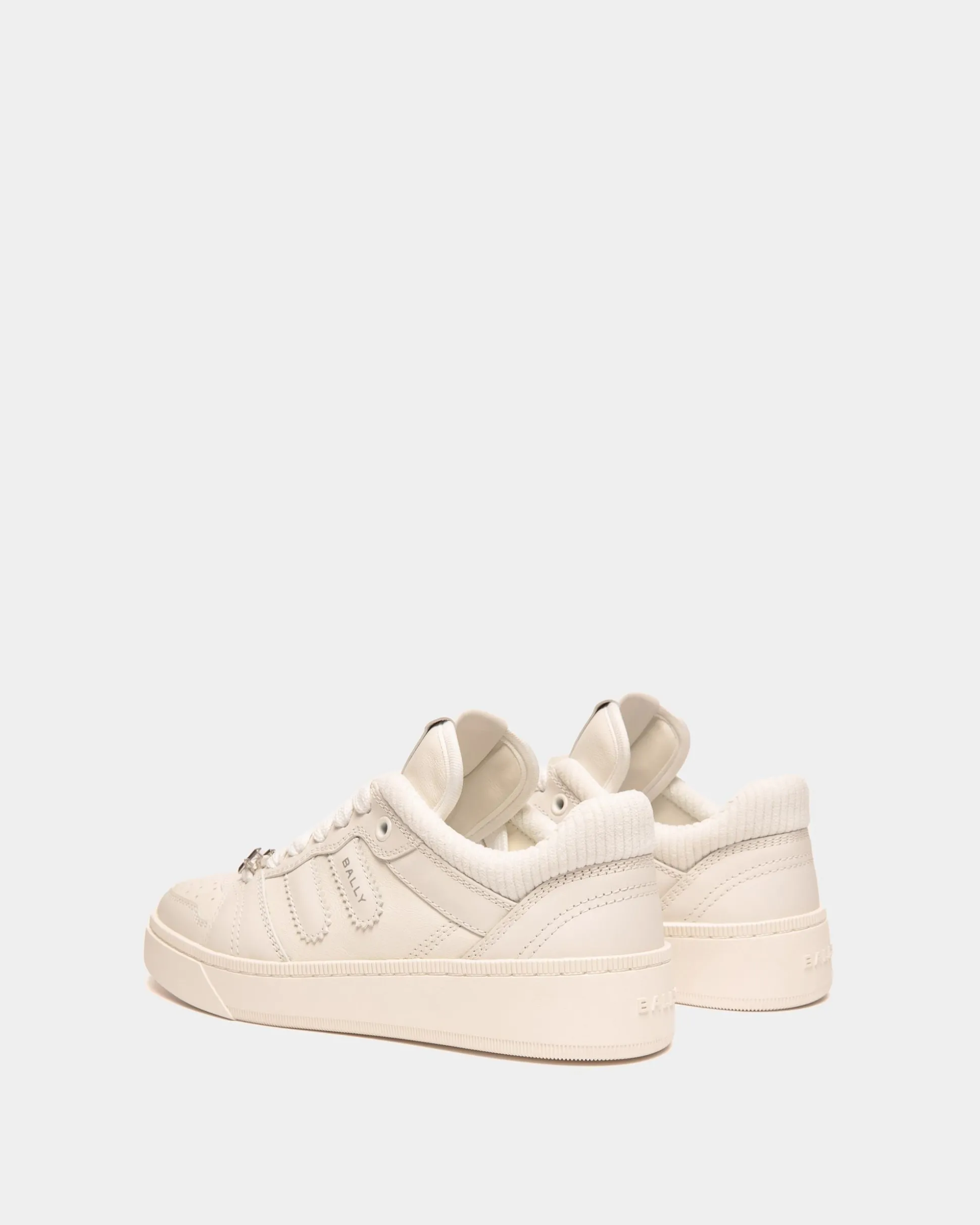 Raise Sneaker Aus Weißem Leder