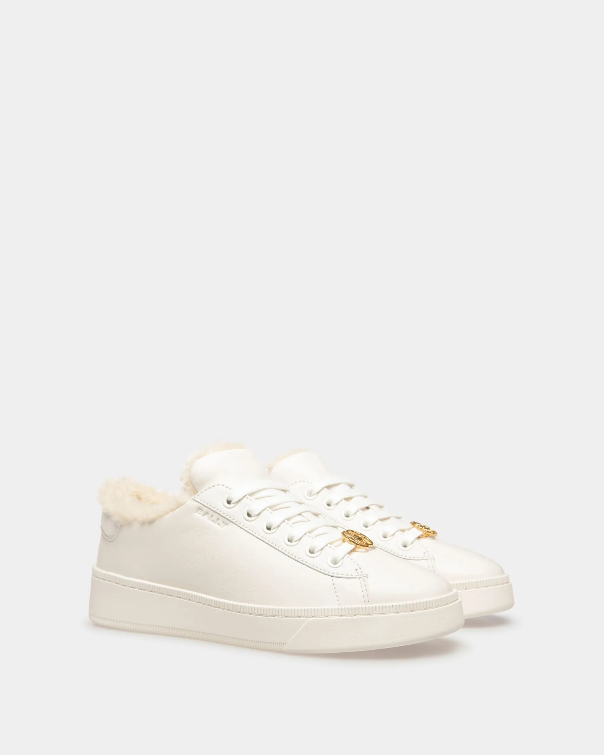 Raise Sneaker Aus Weißem Leder