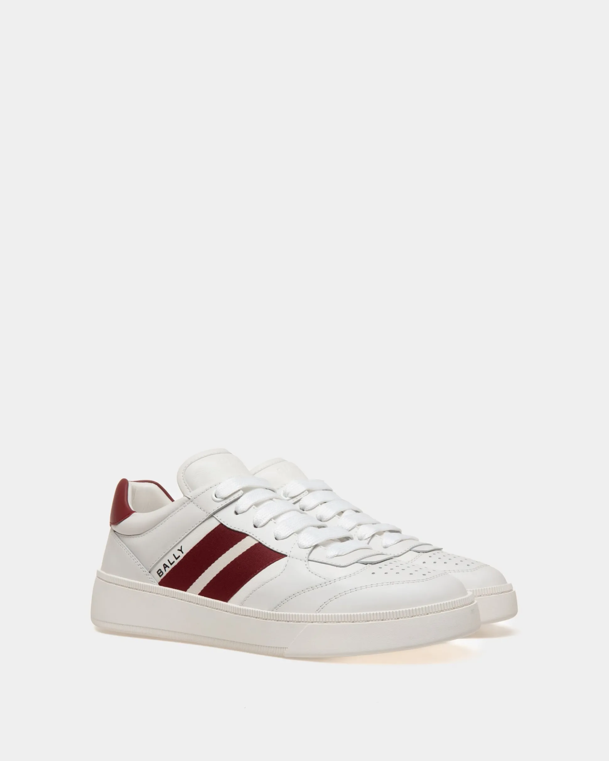 Raise Sneaker Aus Weißem Leder