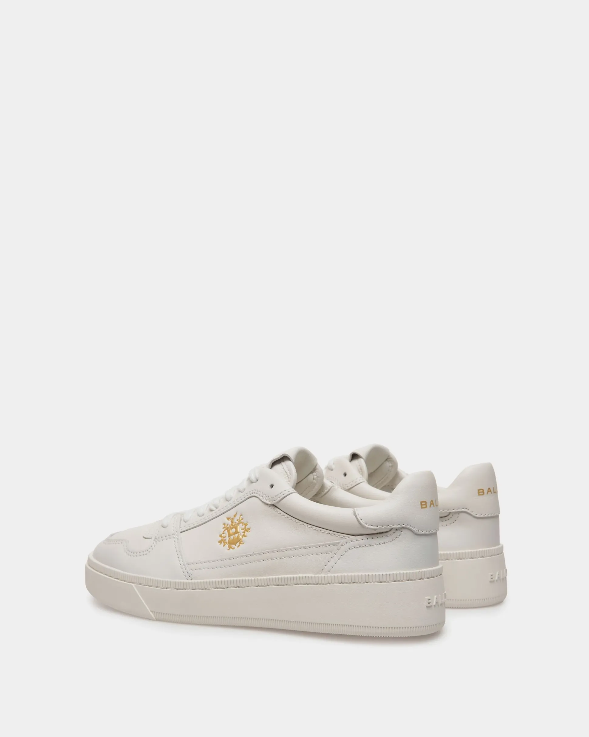 Raise Sneaker Aus Weißem Leder