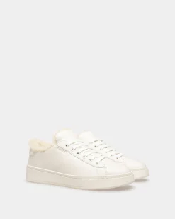 Raise Sneaker Aus Weißem Leder
