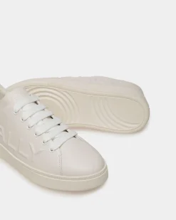 Raise Sneaker Aus Weißem Leder