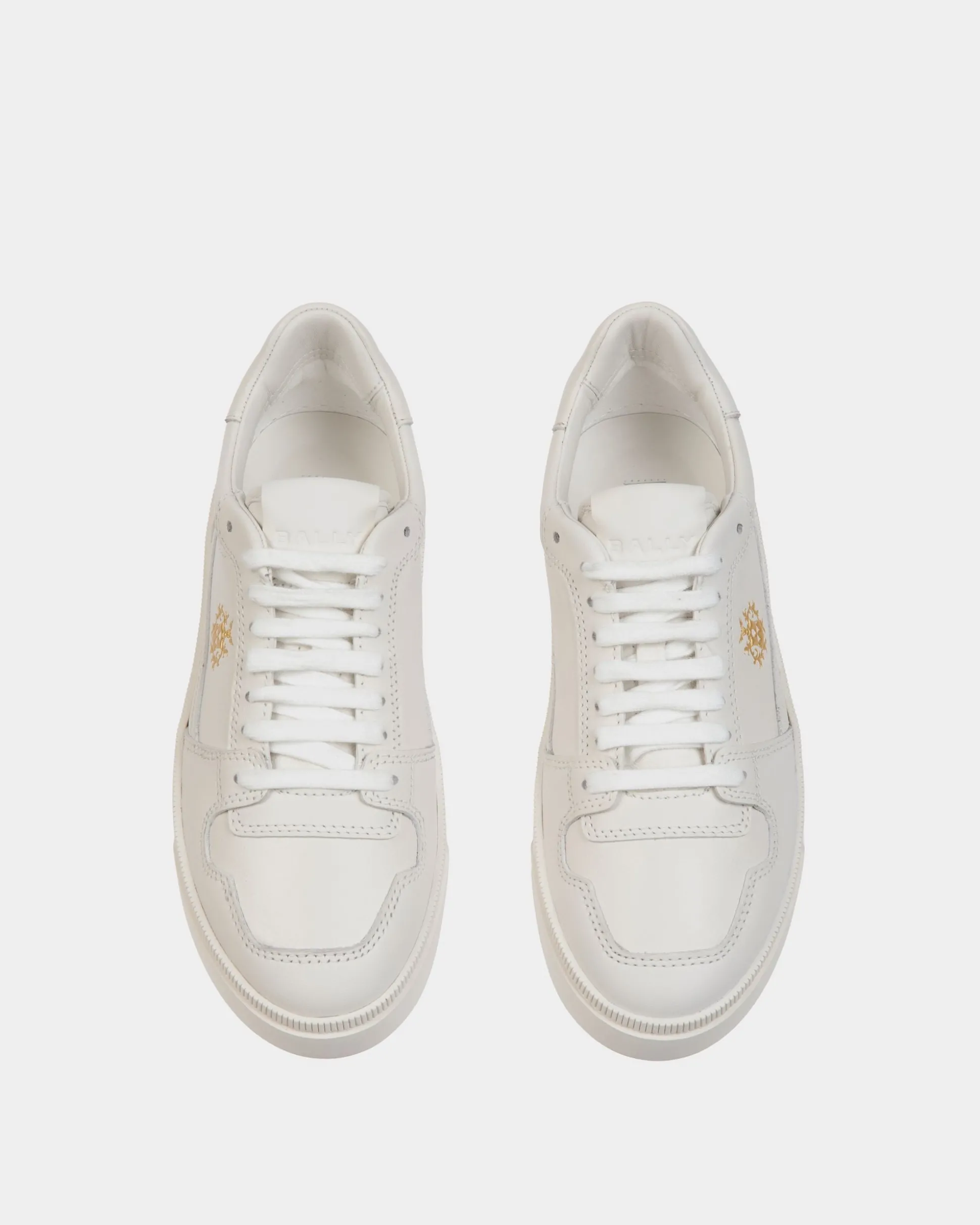 Raise Sneaker Aus Weißem Leder