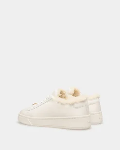 Raise Sneaker Aus Weißem Leder