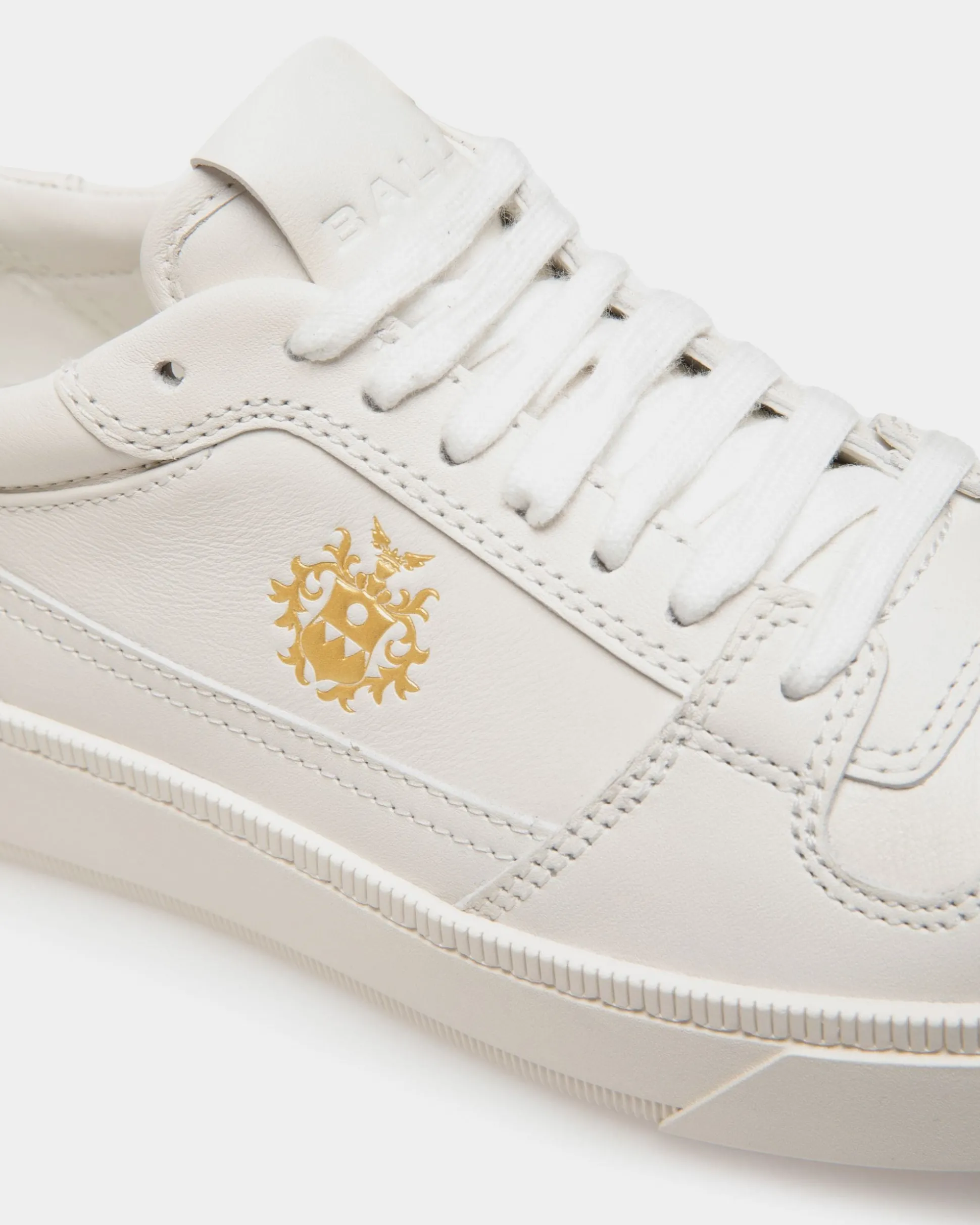 Raise Sneaker Aus Weißem Leder