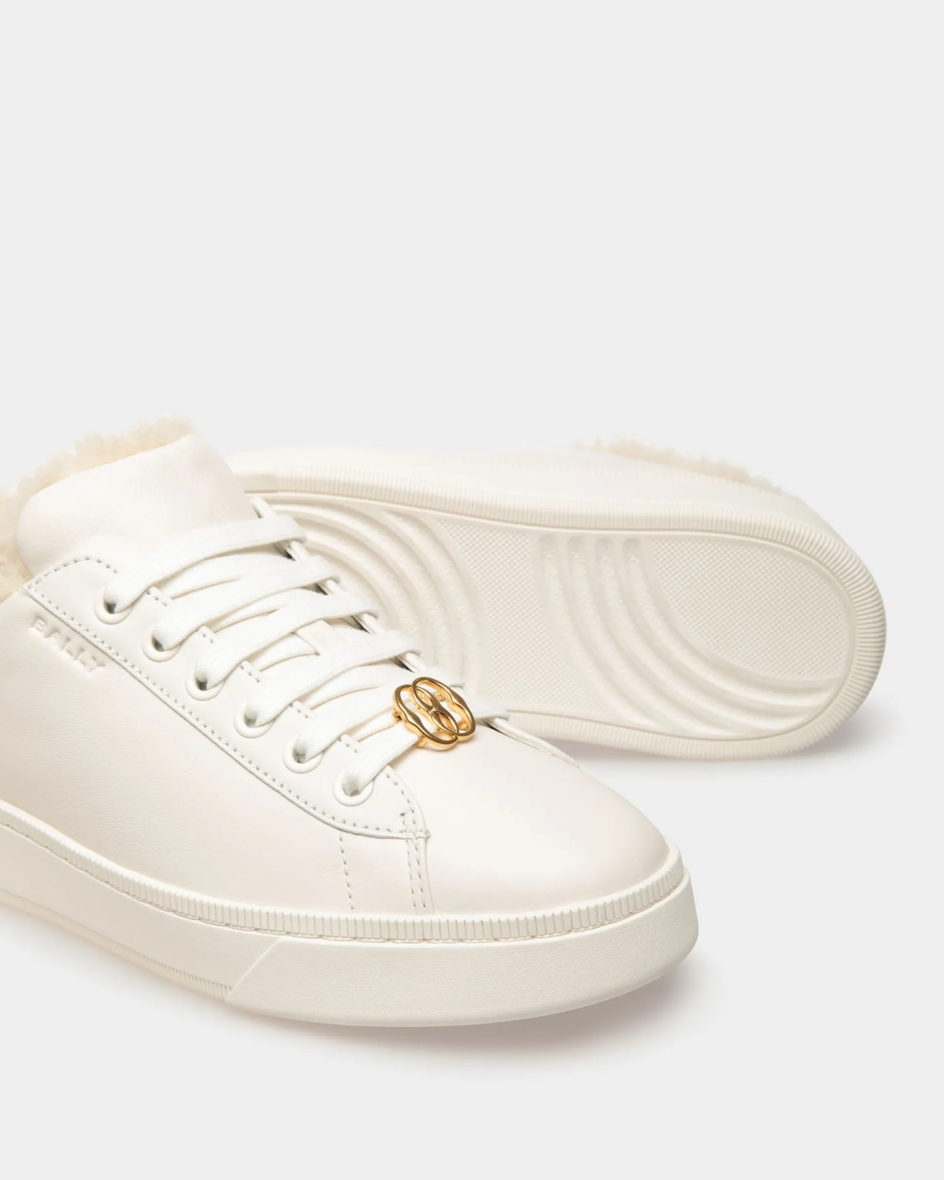 Raise Sneaker Aus Weißem Leder