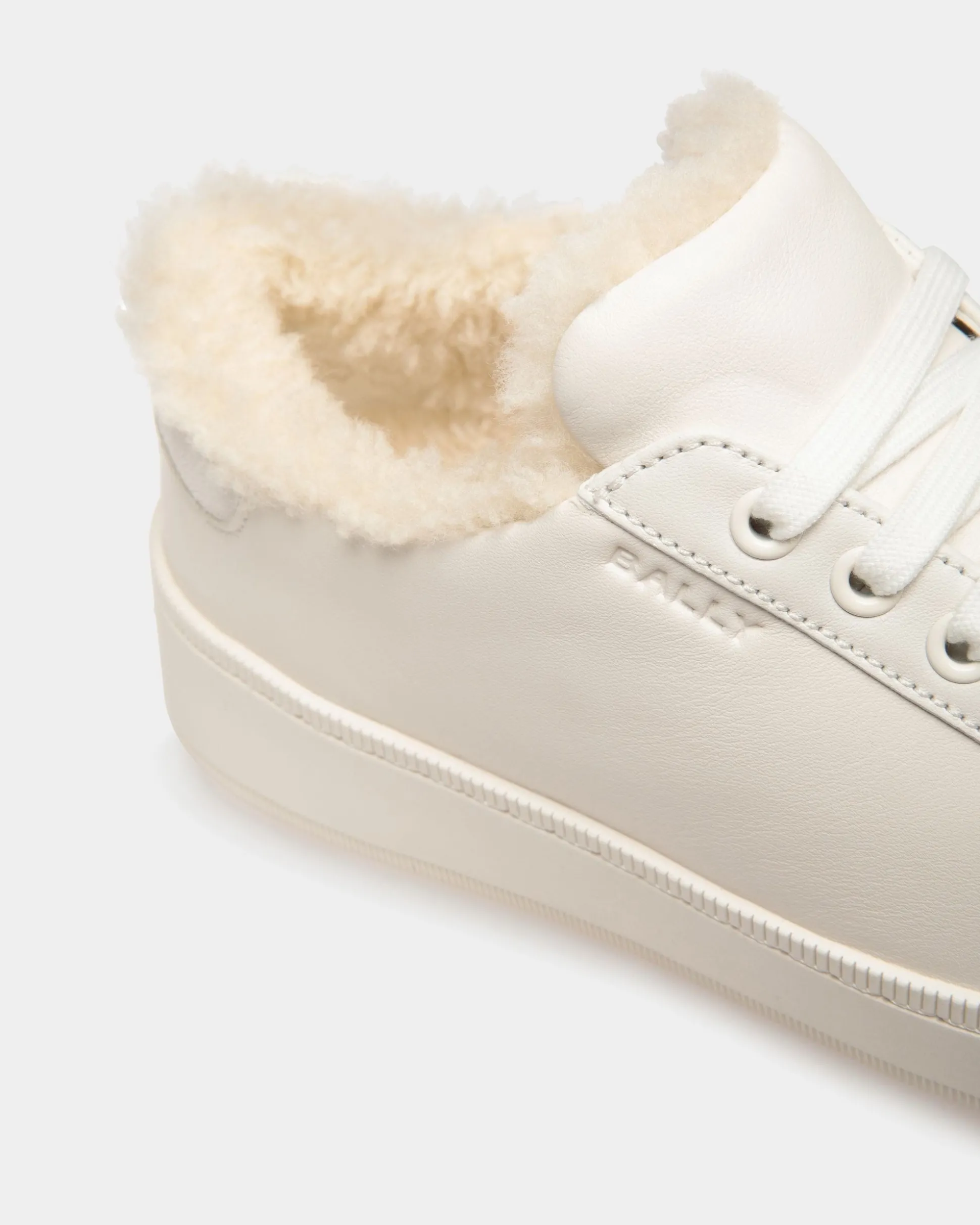 Raise Sneaker Aus Weißem Leder