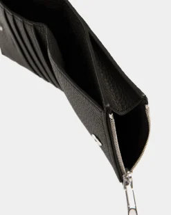 Ribbon Geldbörse Aus Leder In Schwarz