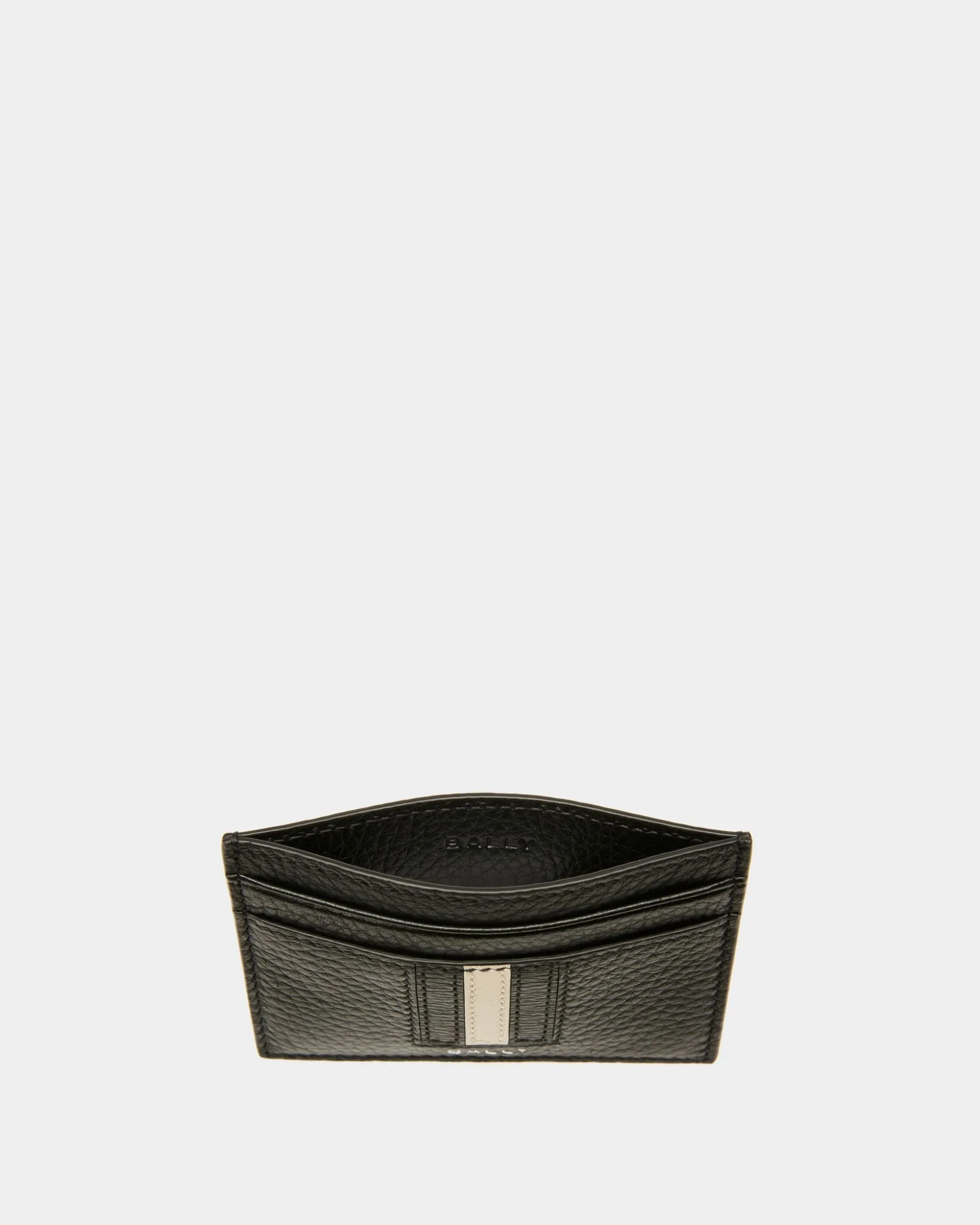Ribbon Kartenetui Aus Leder In Schwarz