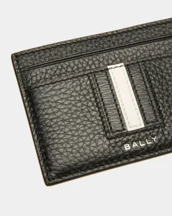 Ribbon Kartenetui Aus Leder In Schwarz