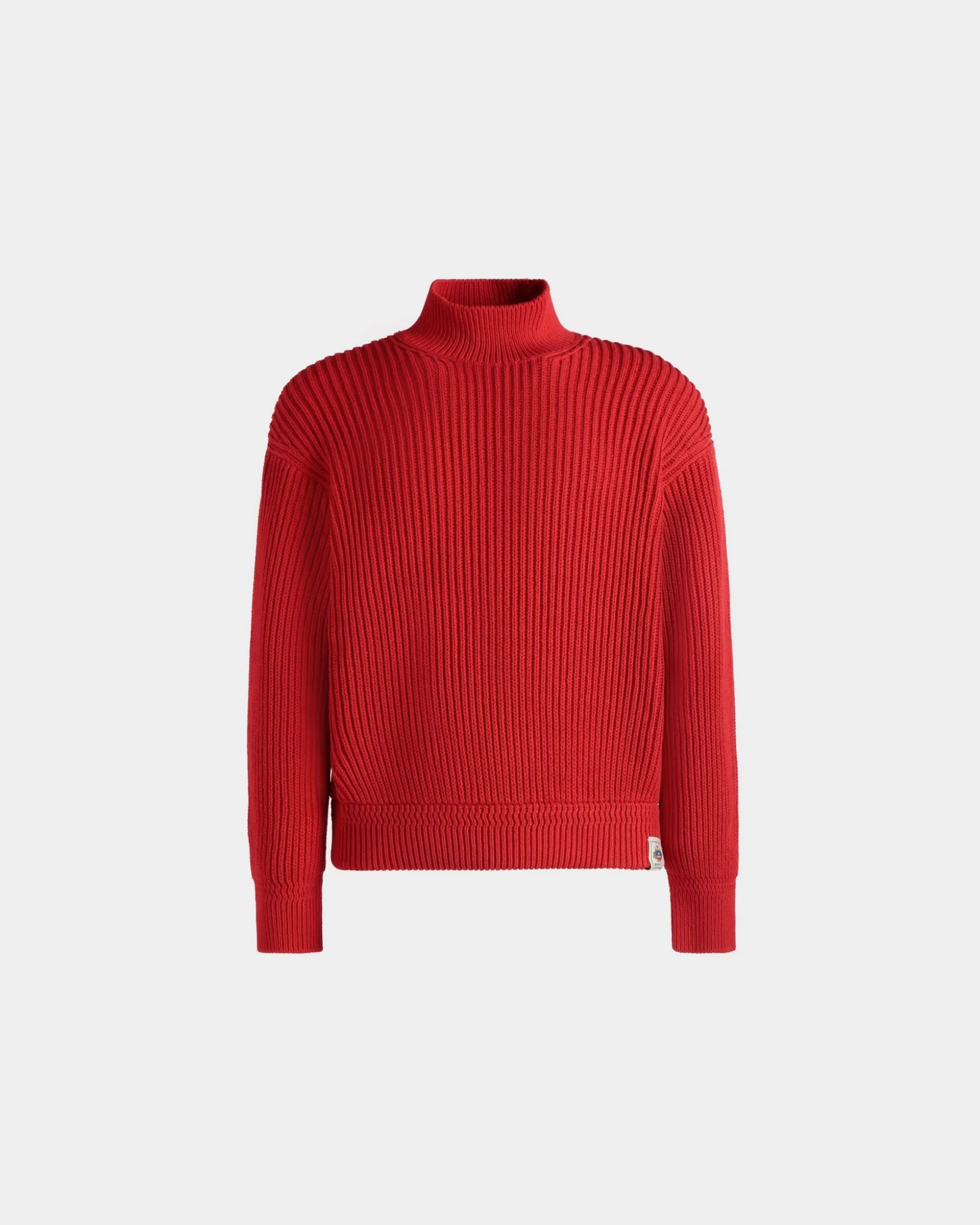 Rollkragenpullover Aus Baumwolle In Candy Red