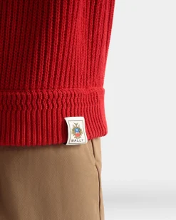 Rollkragenpullover Aus Baumwolle In Candy Red