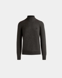 Rollkragenpullover Aus Kaschmir In Dunkelgrau Aus Der Adrien Brody Travel-Kollektion