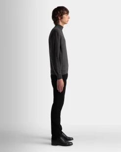 Rollkragenpullover Aus Kaschmir In Dunkelgrau Aus Der Adrien Brody Travel-Kollektion