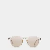 Runde Sonnenbrille In Champagne