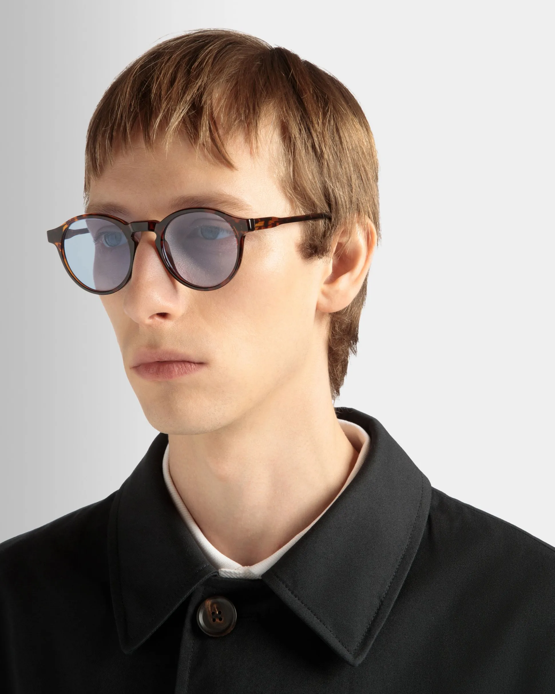 Runde Sonnenbrille In Havana