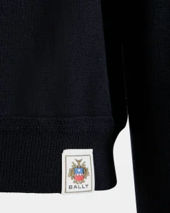 Rundhalspullover Aus Kaschmir Und Seide In Navy Blue