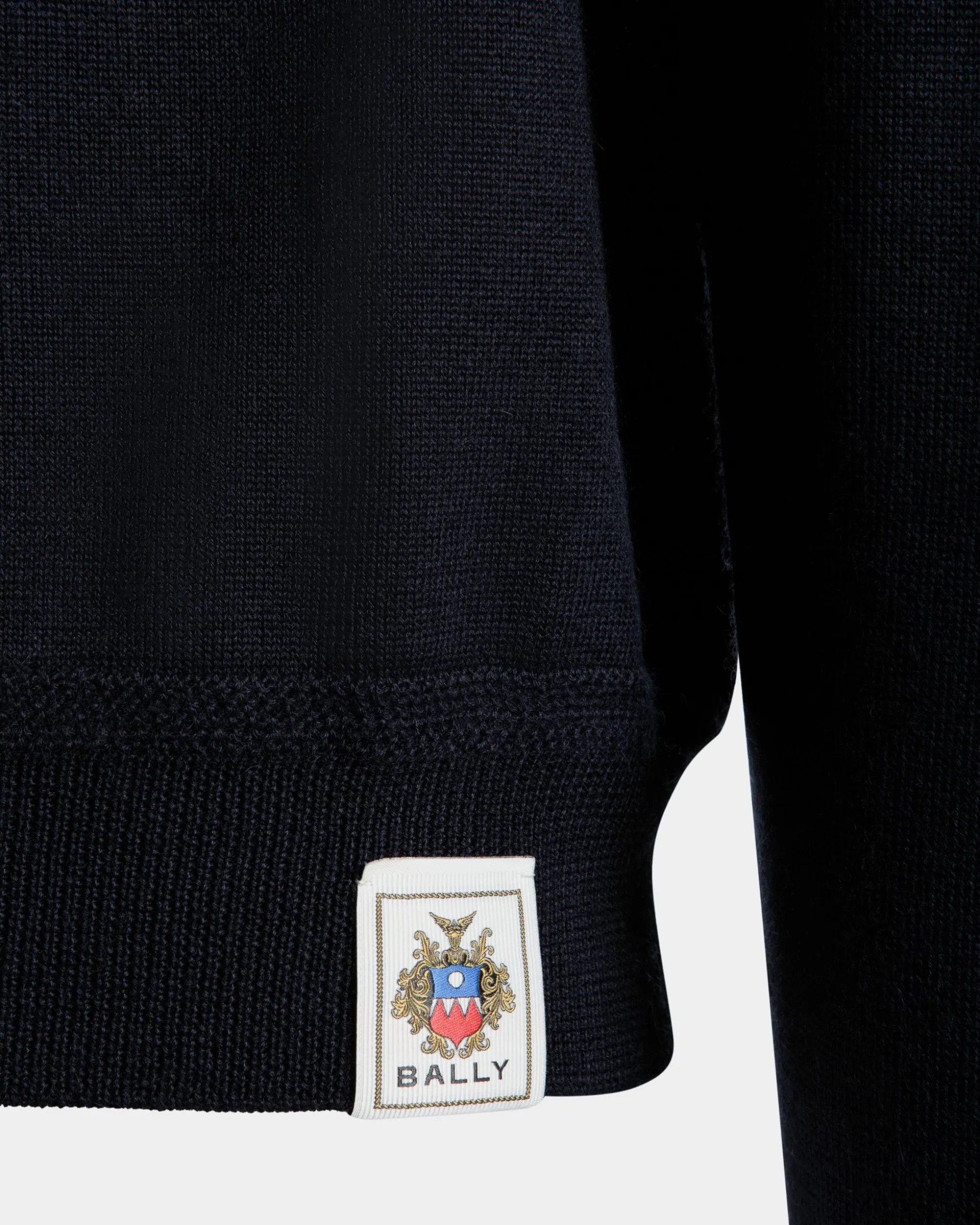Rundhalspullover Aus Kaschmir Und Seide In Navy Blue