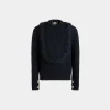 Rundhalspullover Aus Wolle In Navy Blue Aus Der Adrien Brody Travel-Kollektion
