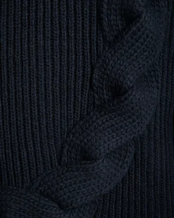 Rundhalspullover Aus Wolle In Navy Blue Aus Der Adrien Brody Travel-Kollektion