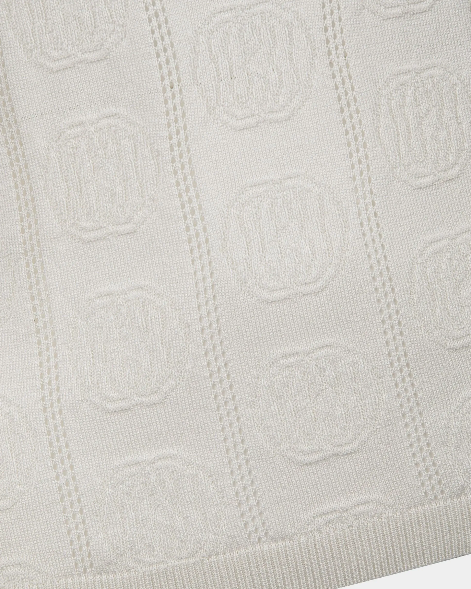 Rundhals-Top Aus Seidenmischung In Beige