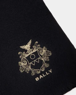 Schal Aus Einer Wollmischung In Navy Blue Aus Der Adrien Brody Travel-Kollektion