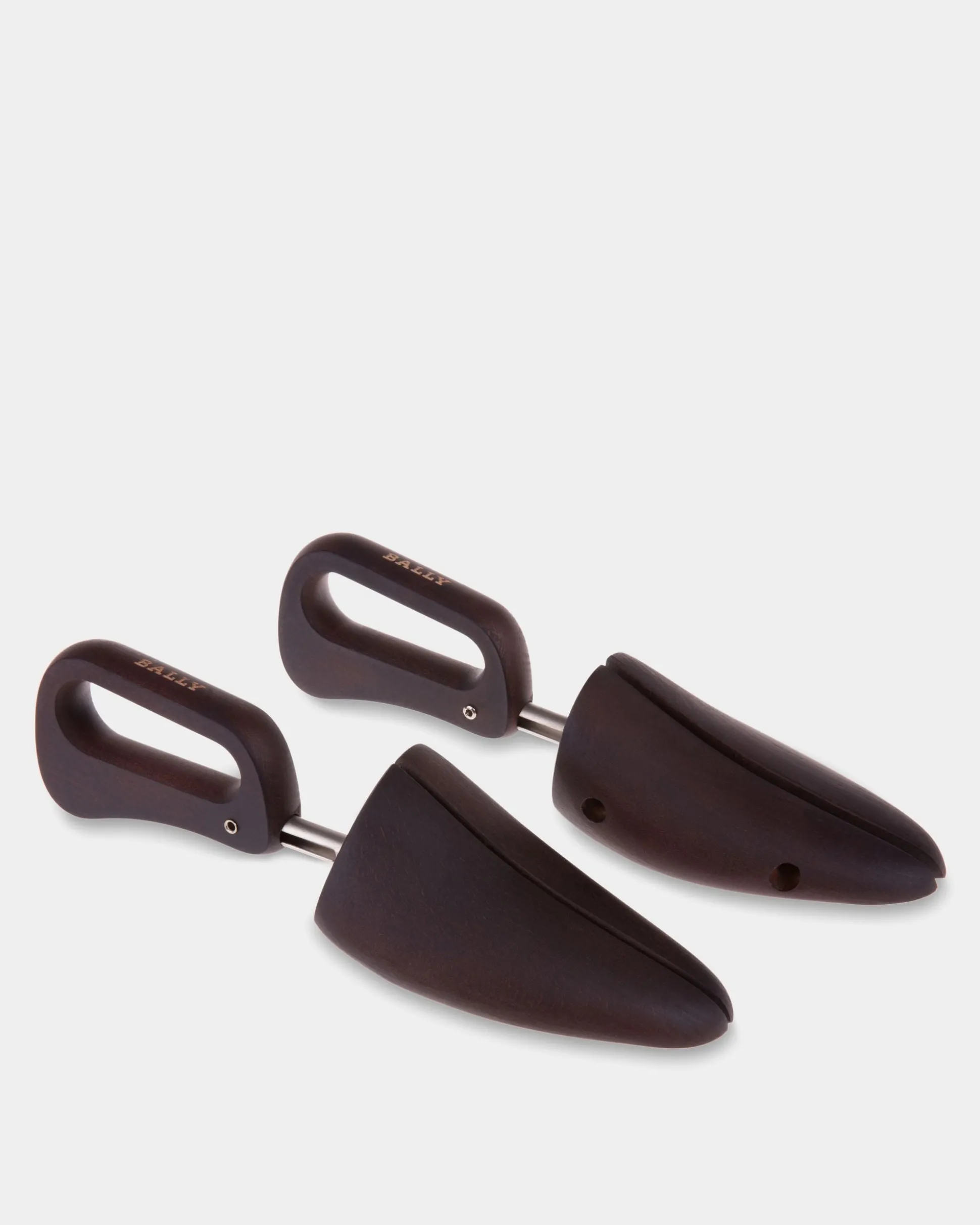 Schuhspanner Aus Braunem Buchenholz