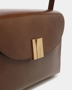 Schultertasche Ollam Aus Leder In Marron Glacé