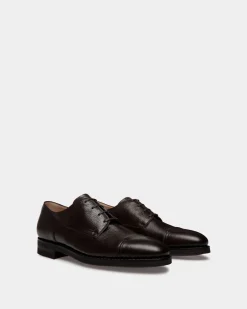 Scribe Un Derby-Schuh Aus Hirschleder In Ebenholzschwarz
