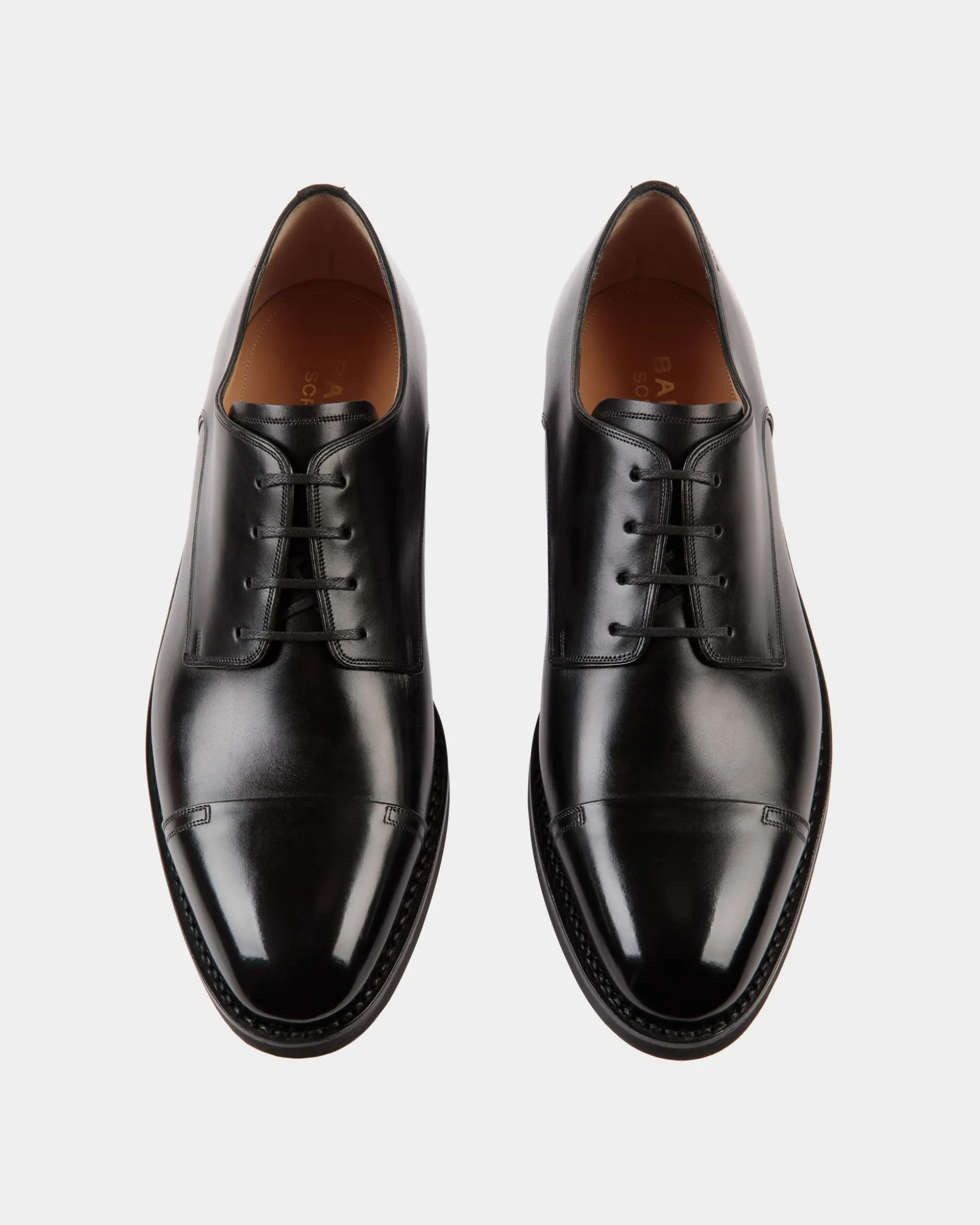 Scribe Un Derby-Schuh Aus Leder In Schwarz
