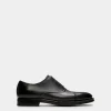 Scribe Un Oxford-Schuh Aus Leder In Schwarz