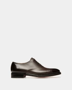 Scribe Un Oxford-Schuh Aus Leder In Ebenholz