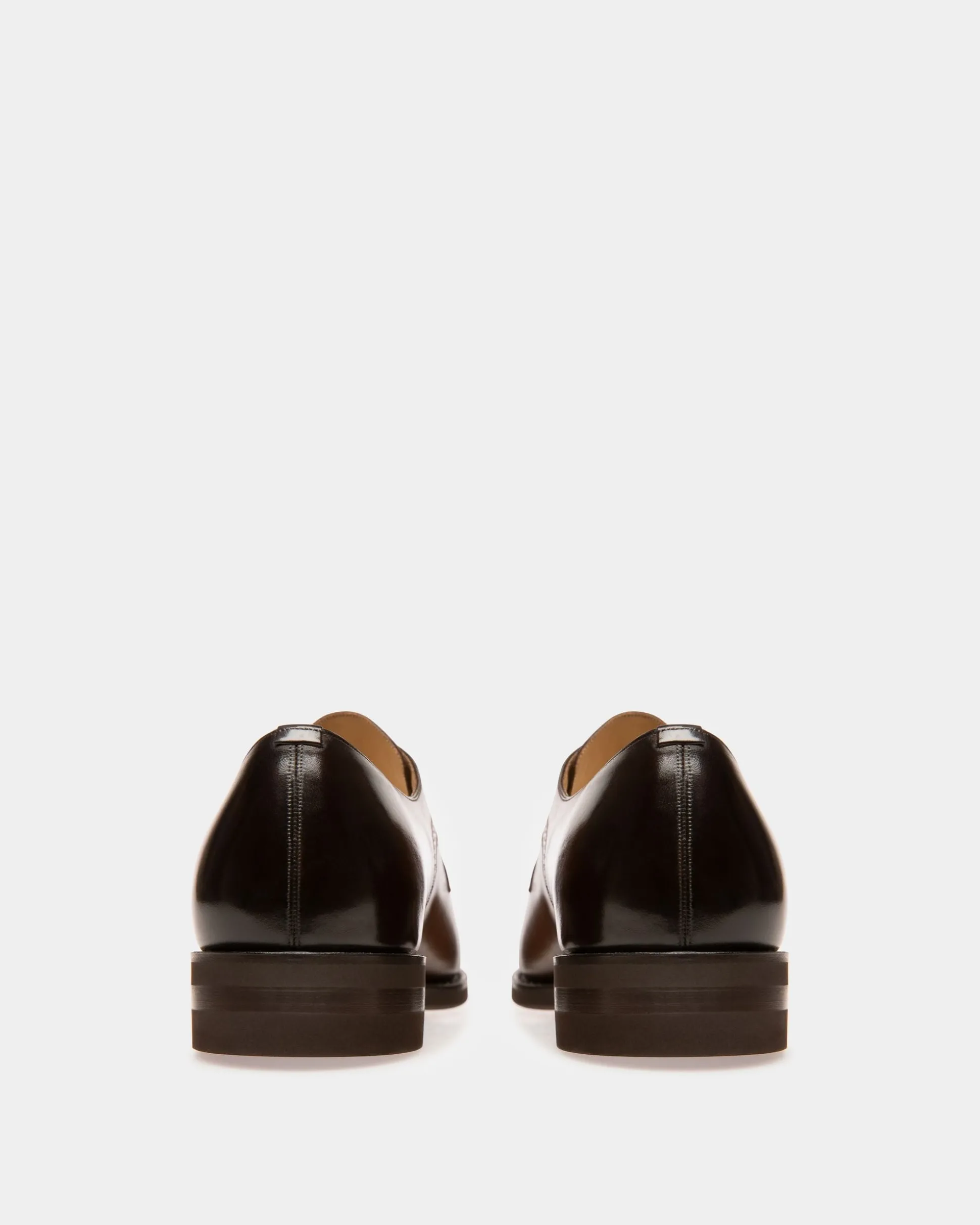 Scrivani Derbyschuhe Aus Braunem Leder