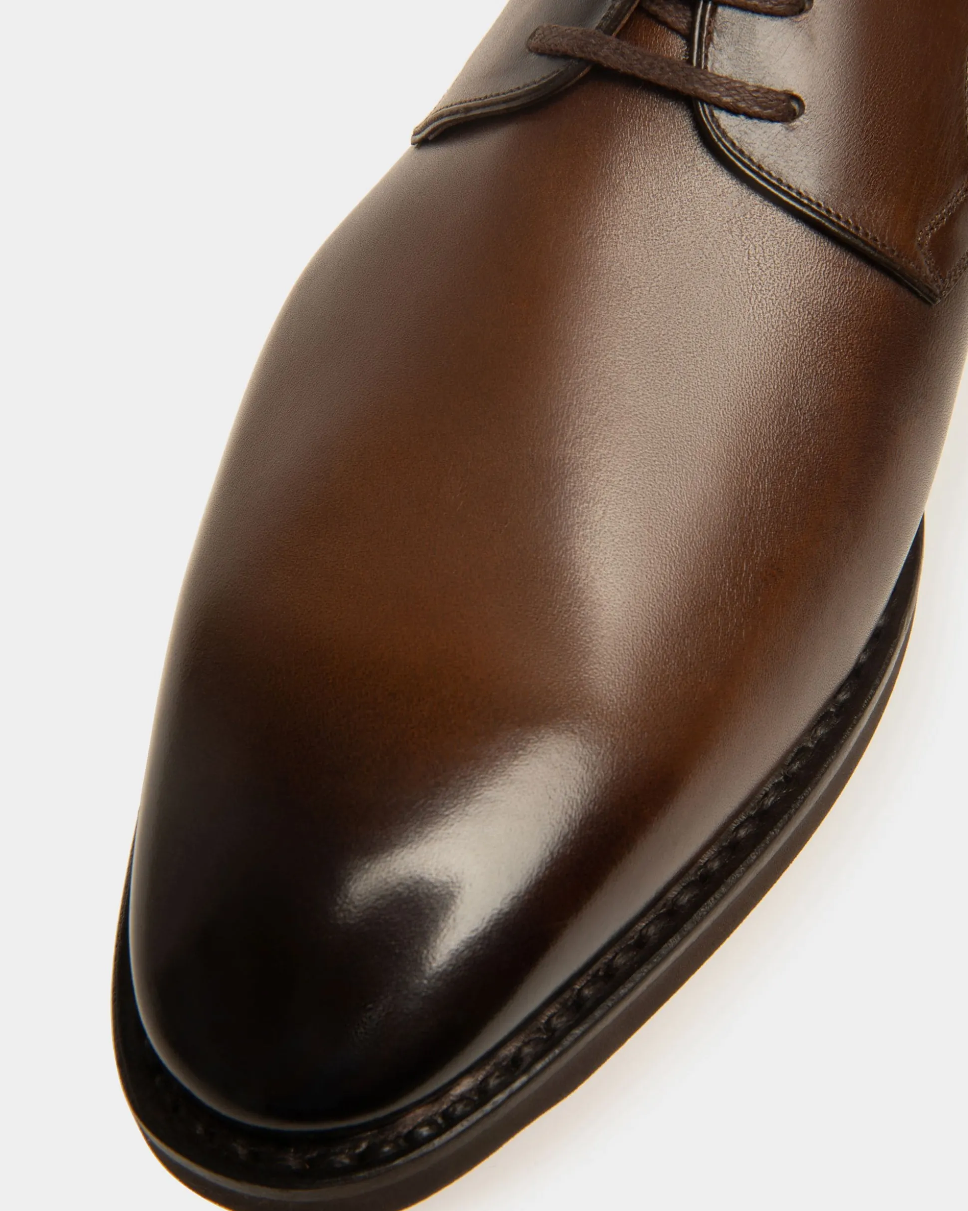Scrivani Derbyschuhe Aus Braunem Leder