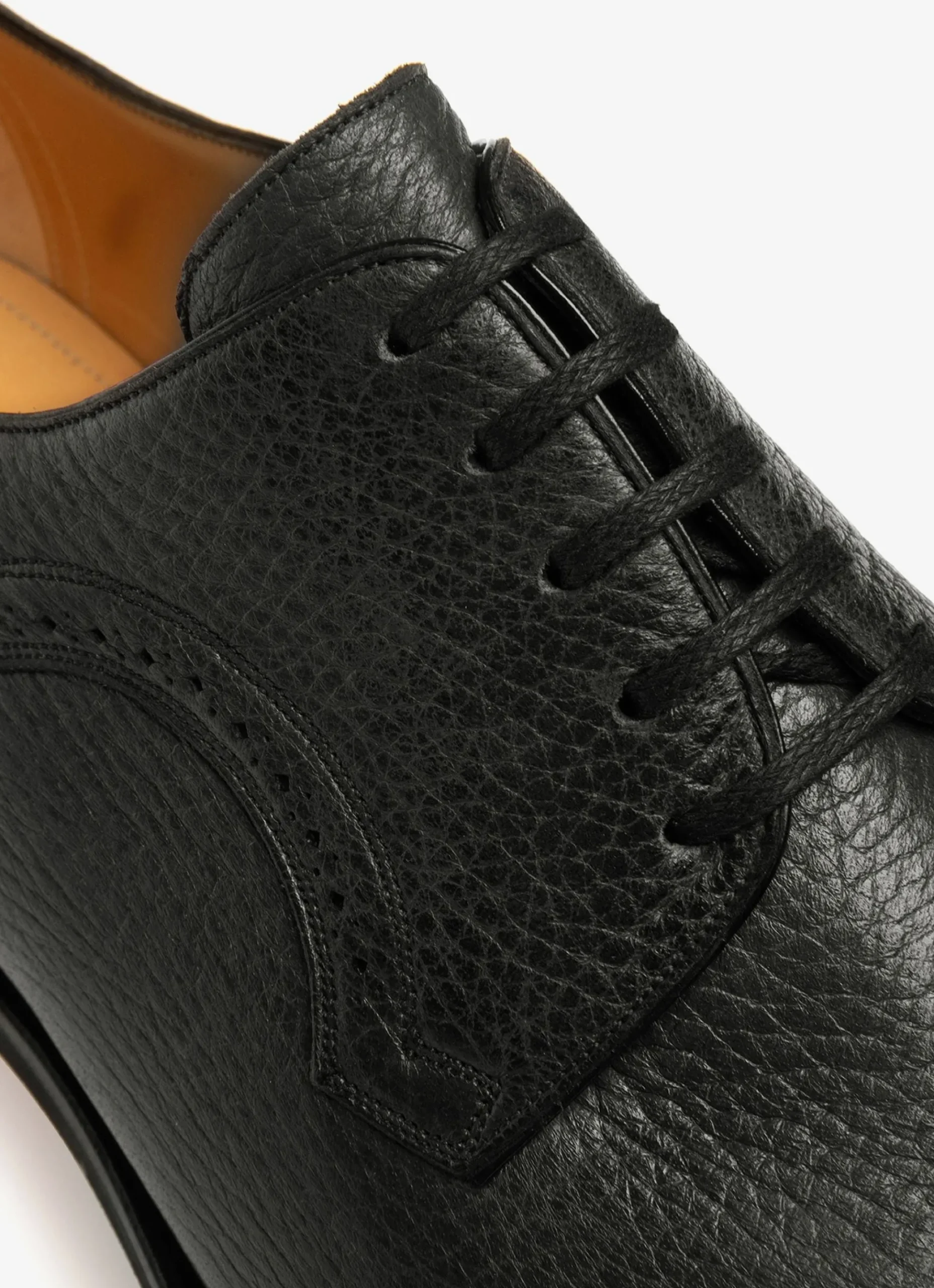 Scrivani Derbyschuhe Aus Schwarzem Leder