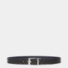 Shiffie 35 mm Verstellbarer Wendegürtel Aus Leder In Schwarz Und Navy Blue