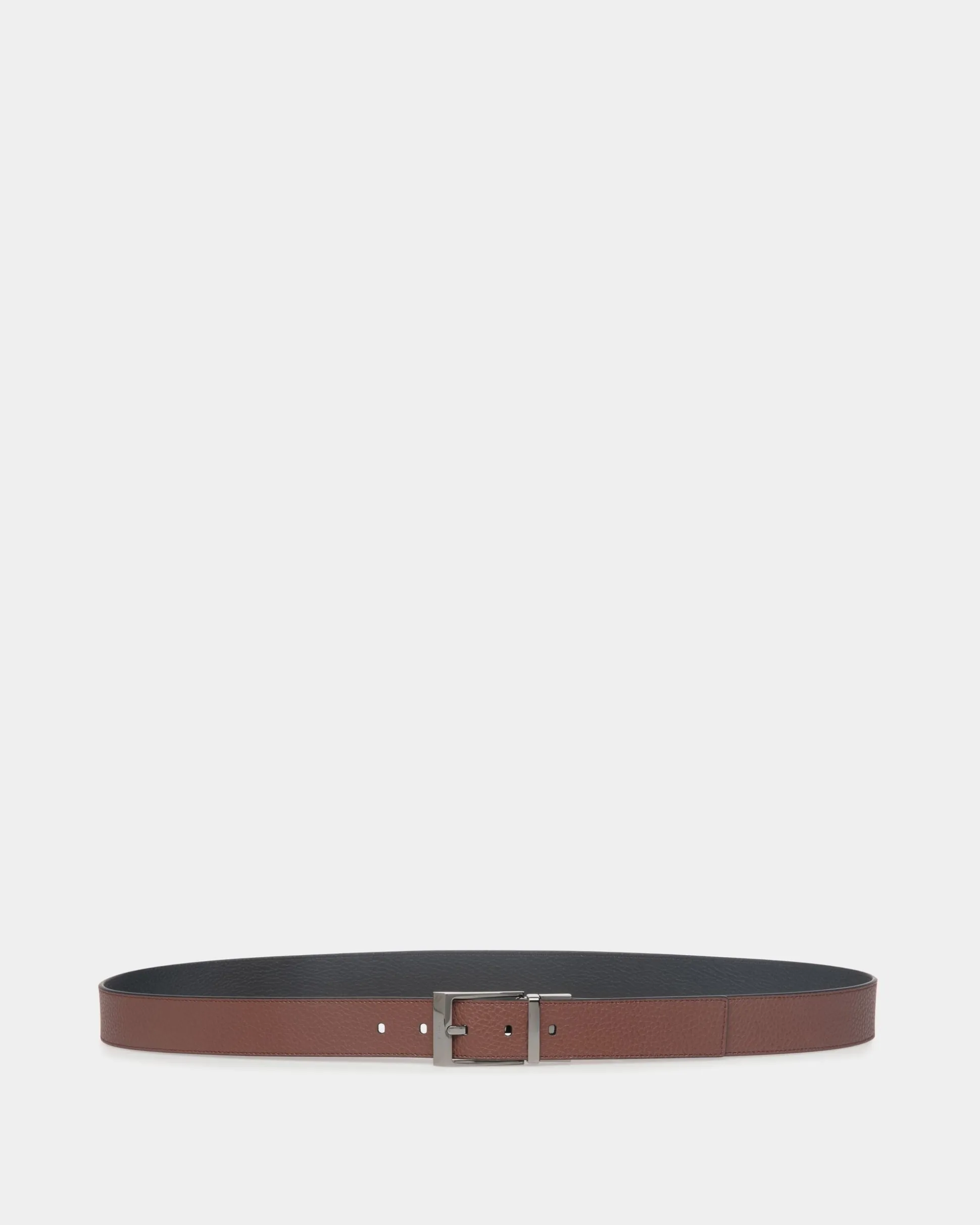 Shiffie 35 mm Verstellbarer Wendegürtel Aus Leder In Braun Und Schwarz