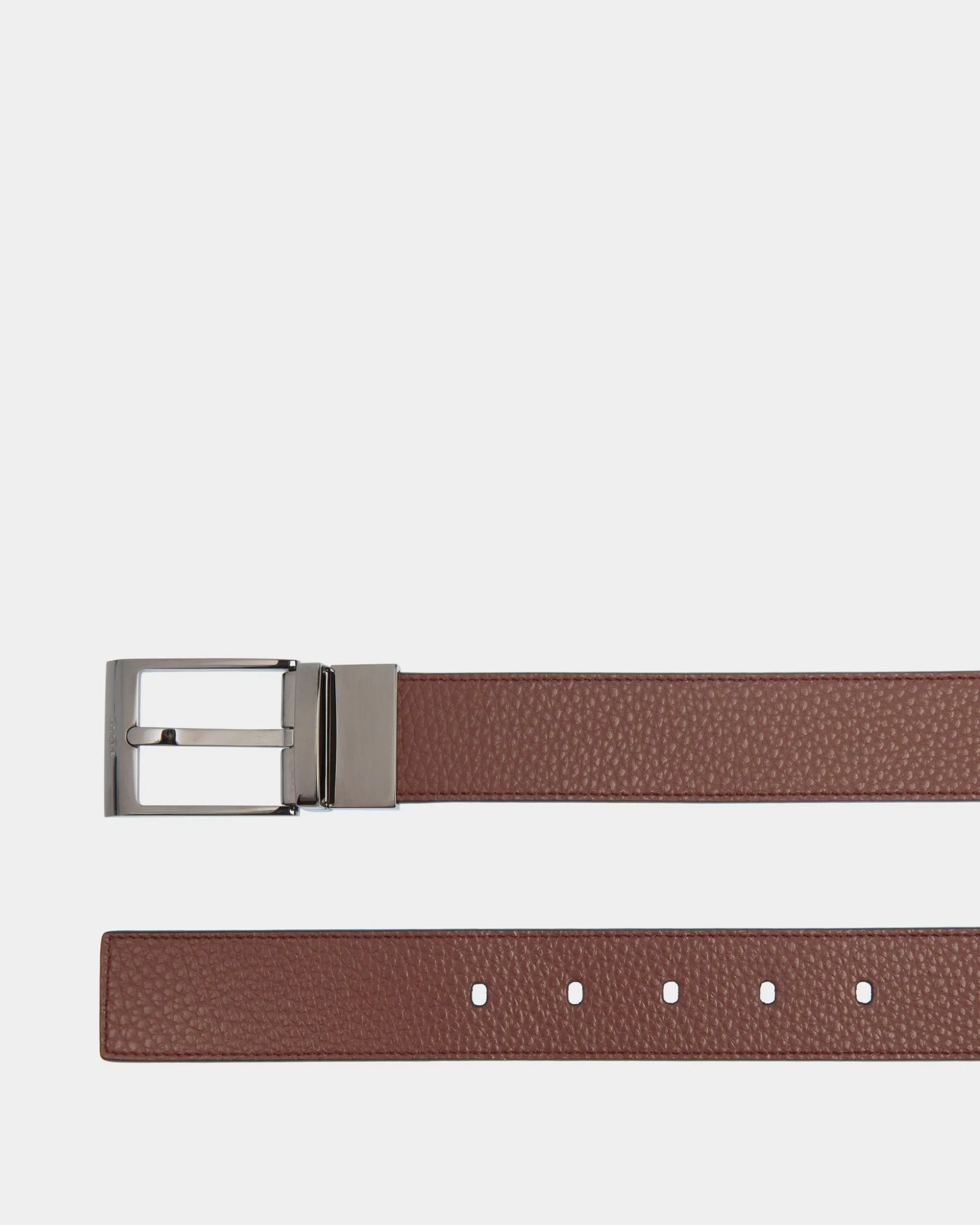 Shiffie 35 mm Verstellbarer Wendegürtel Aus Leder In Braun Und Schwarz