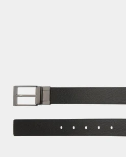 Shiffie 35 mm Verstellbarer Wendegürtel Aus Leder In Braun Und Schwarz