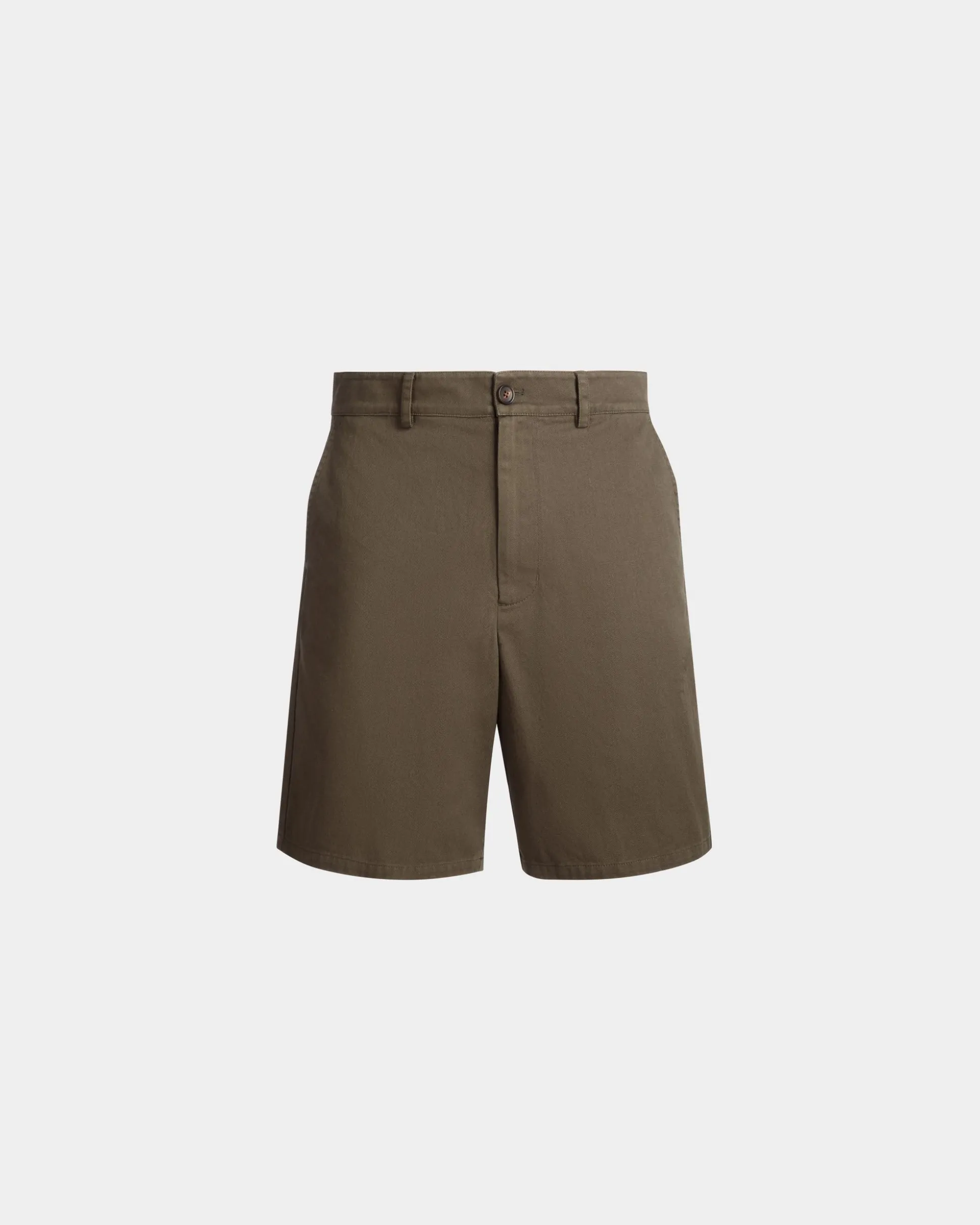 Shorts Aus Baumwolle In Military Green Aus Der Adrien Brody Travel-Kollektion