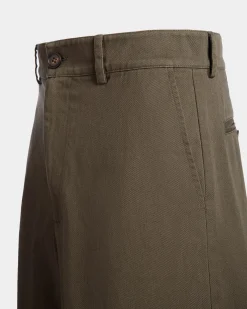 Shorts Aus Baumwolle In Military Green Aus Der Adrien Brody Travel-Kollektion