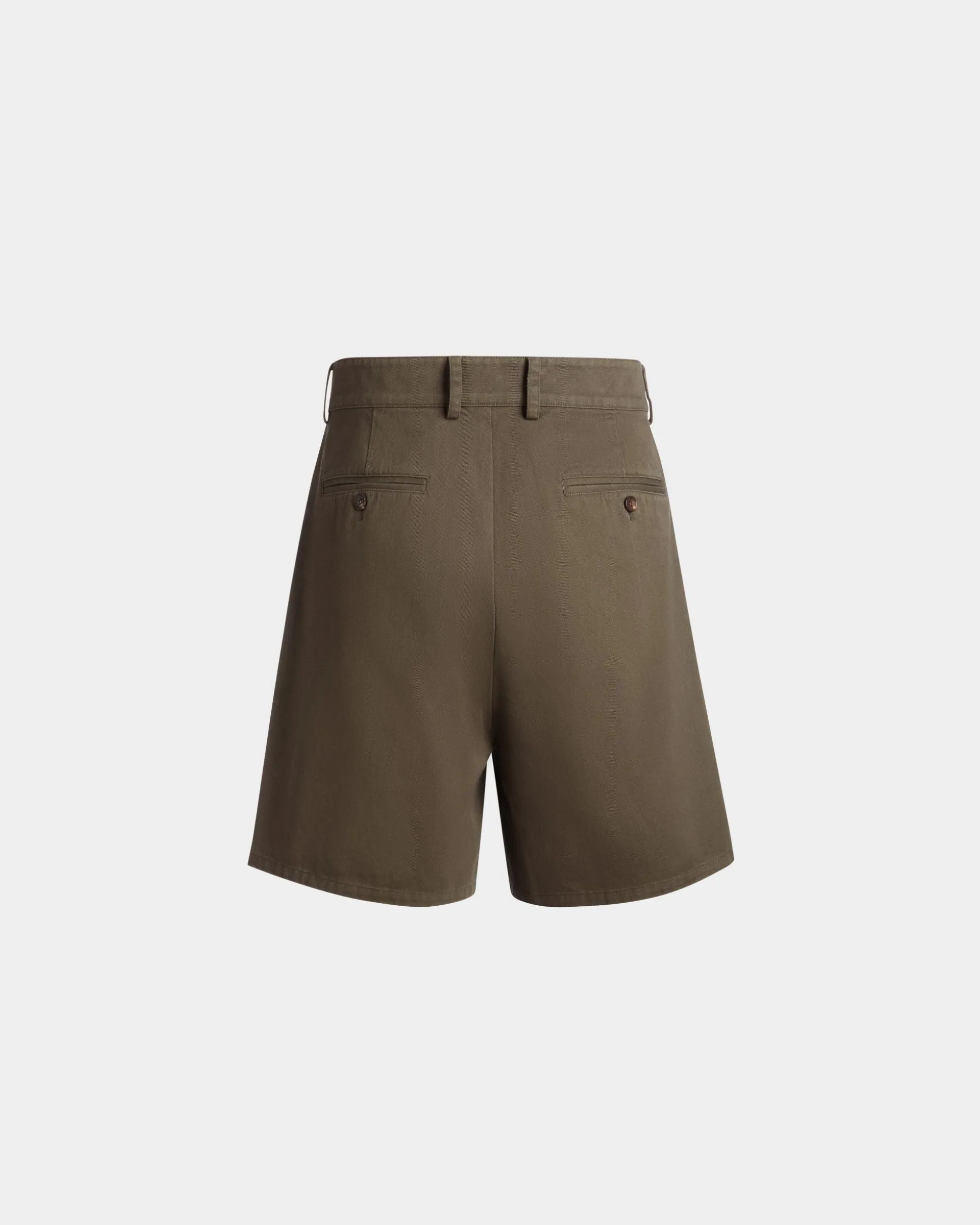 Shorts Aus Baumwolle In Military Green Aus Der Adrien Brody Travel-Kollektion