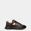 Sneaker Aus Leder In Schwarz Und Heritage Red