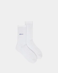 Socken Aus Baumwolle In Weiß