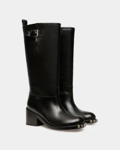 Stiefel Peggy Aus Leder In Schwarz