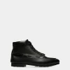 Stiefelette Plume Aus Leder In Schwarz