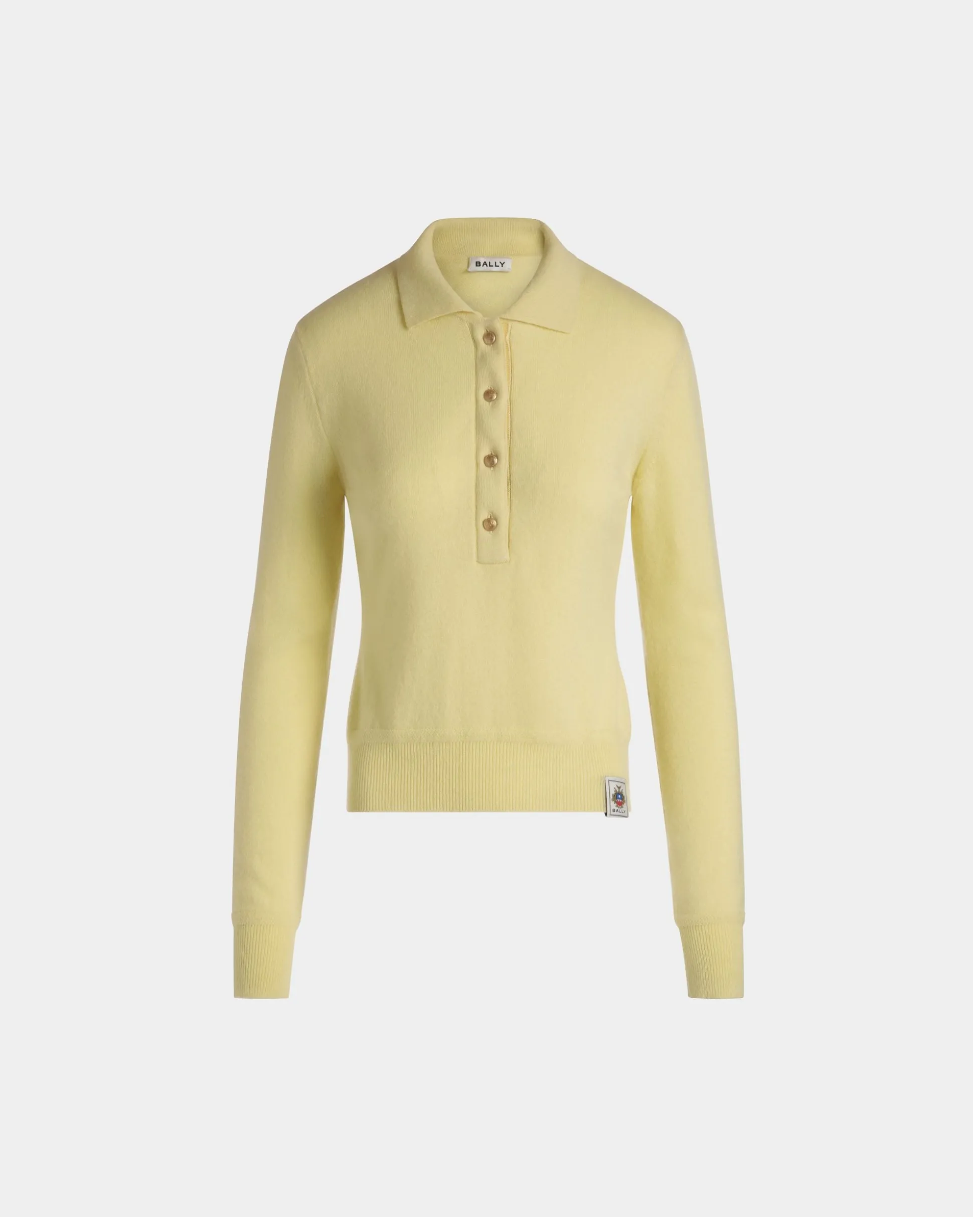 Strickpolo Aus Kaschmir In Cream